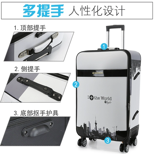 Чемодан, вместительная и большая коробка, сумка, в корейском стиле, 28 дюймов, 24 дюймов