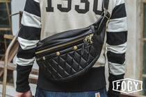 Fu Lu Garage original Lingge motorcycle knight Harley retro Japanese-style mens dumpling bag chest bag shoulder bag