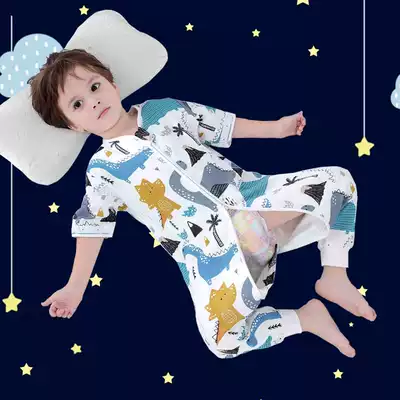 Sleeping bag baby autumn and winter baby children anti-jump four seasons universal spring, autumn and winter thick anti-kick artifact