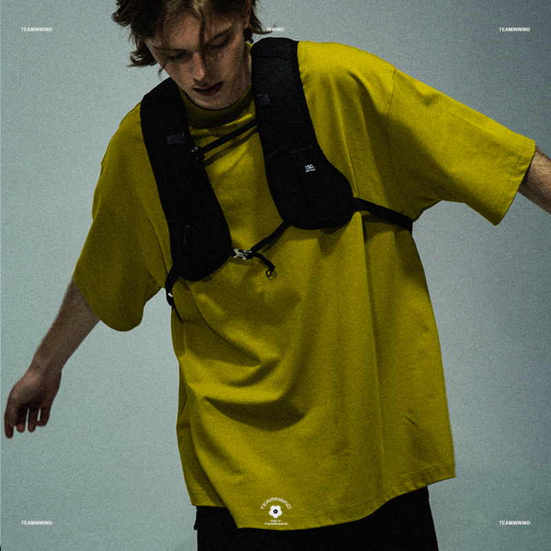 Inwind 24Ss Japanese Mountain-Style Functional Quick-Drying Sorona Mustard Green and Purple Themed Printed Short-Sleeve T-Shirt Inwind 24Ss Japanese Mountain-Style Functional Quick-Drying Sorona Mustard Green and Purple Themed Printed Short-Sleeve T-Shirt