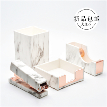 ins acrylic stapler medium marble rose gold binding office nailed Mini small stapler