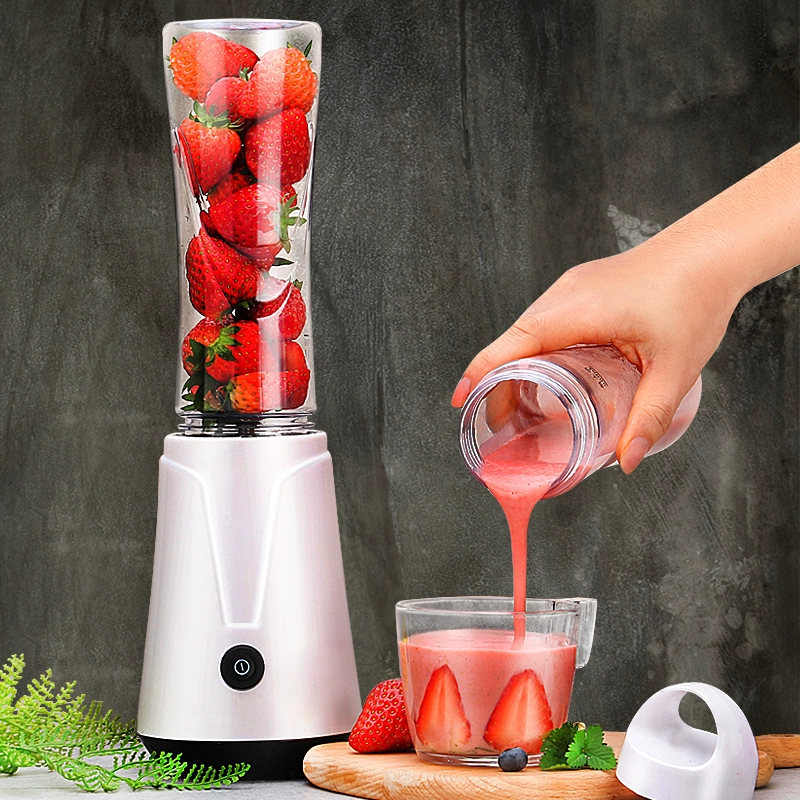 Máy ép trái cây gia đình nhỏ cầm tay mini điện trái cây sữa lắc cốc nước ép cắm điện máy nấu ăn khuấy nước ép cốc - Máy ép trái cây