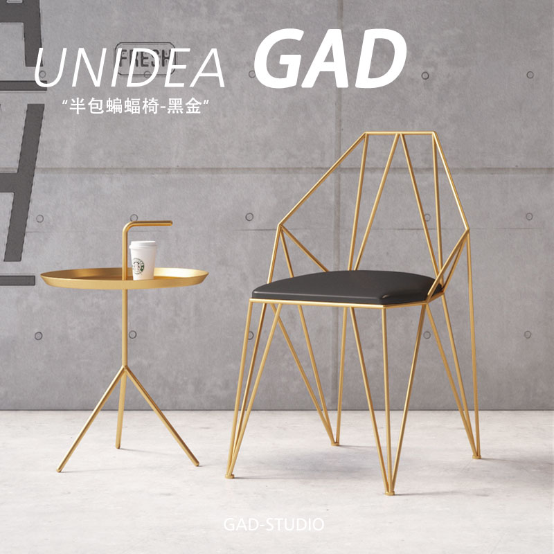 UNIDEA Nordic light luxury solid wood backrest dining chair simple negotiation table and chair combination dining room hotel sample house display center chair
