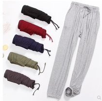 Men & Women Sleep Pants Spring Autumn Season Thin collection Foot Home Pants Modale Pure Cotton Bouquet Leggings Pants Large Size Casual Long Pants