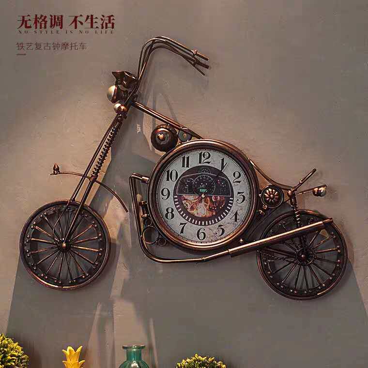 Retro Industrial Windwall Walls Wall Decoration Iron Motorcycle European Wall Wall Decoration Bar