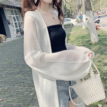 Air-conditioned shirt female summer long sleeve breathable fairy long-length sunscreen clothing Joker student loose light mature wind shawl top