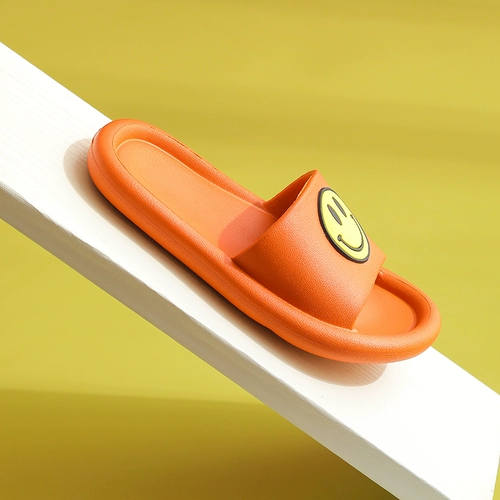 Детские тапочки для мальчиков, нескользящие милые слайдеры, мягкая подошва, семейный стиль