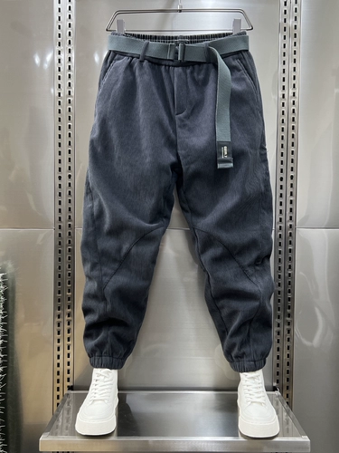 Мужские демисезонные вельветовые бархатные флисовые штаны для отдыха, свободный крой