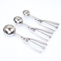 3pcs Ice Cream Spoon Kitchen Tools Stainless Steel Spring