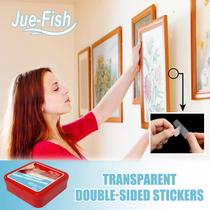 60PCS Double-side Adhesive Tape Transparent No Trace