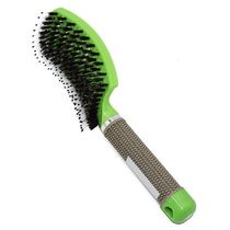 Women Hair Scalp Comb Bristle Nylon Hairbrush Wet