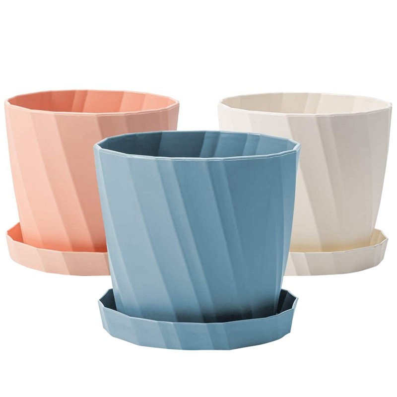 3PCS 6 6 Inch Plant Pot Plastic Planter Colorful Succulent P