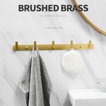 Multi-Function Metal Rack Bathroom Towel Hooks Key Holder