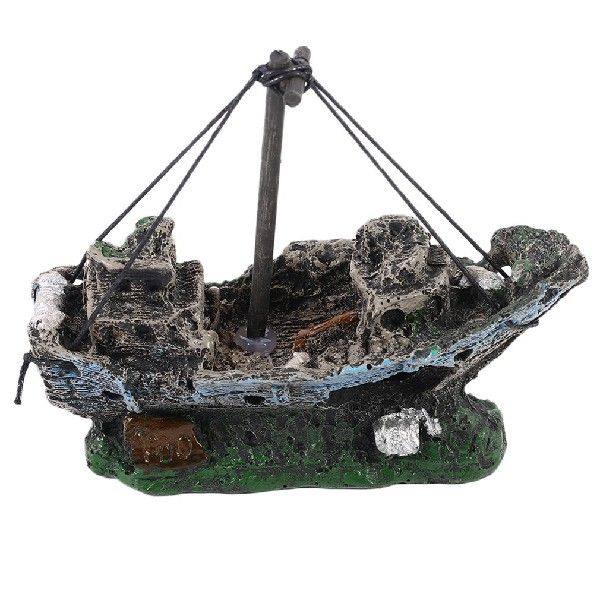 New Pirate Ships In Aquarium Landscape Decoration