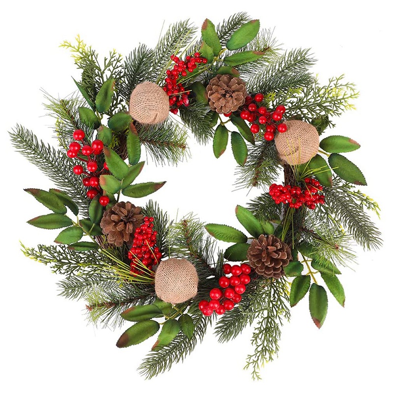 Christmas Door Wreath Pine Artificial Christmas Wreath Chris