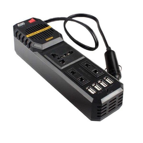 200W Mini Car Vehicle Inverter DC 12V to AC 220V USB Output