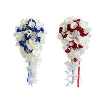 Artificial Flower Bouquet Button Waterfall