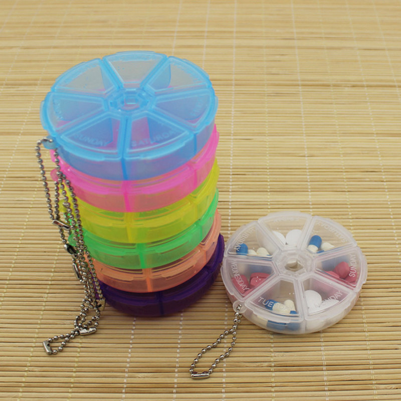 The 2020 Travel Pill Box Holder Weekly Medicine Storage Box