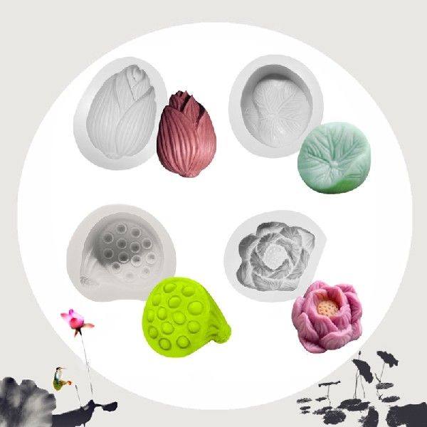 Lotus Flower Mold DIY Cake Fondant Mould Soft