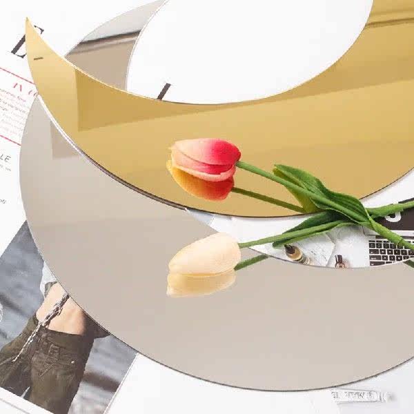 Accrylic Moon Mirror Interior Scandinavian Natural Decor