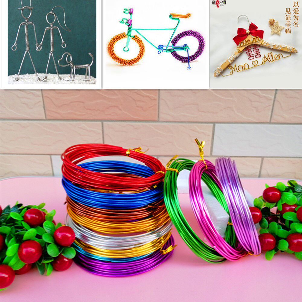 Hand DIY rough 2mm barbed wire craft color bicycle aluminum wire lacquer wire skeleton doll wire wire