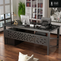 Boss Desk Brief Modern President Desk Officer Desk Manager Table Atmosphere Fashion Single Boss Table Office Furniture