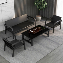 Office Sofa Portfolio Brief Modern Business Reception Office Sofa Iron Art Trio Position Sofa Tea Table Combinations