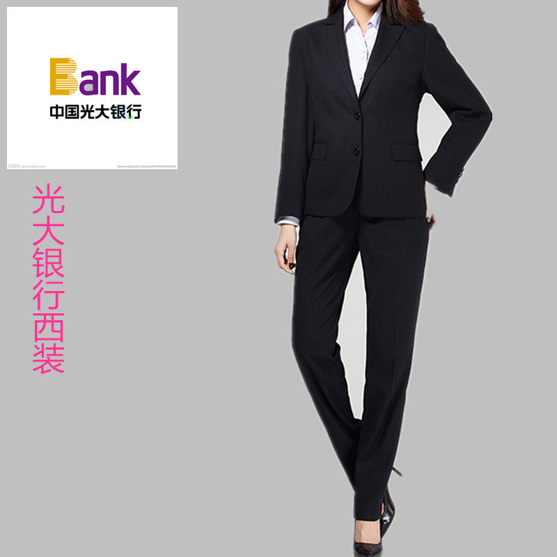Light Big Bank Line Suit Women's Suit Suit West Pants Long Sleeve Shirt Short Sleeve Working Light Big Bank Waistcoat Pants