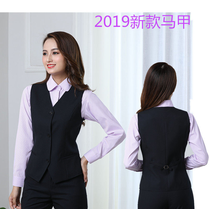 China Light Bank Machia Women's West Dresses Bank Line of Work OL Working Purple Striped Shirts to Work
