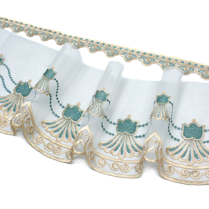 Sofa Bed Hood Curtain Skirt Hem DIY Decorative Accessories Computer Embroidered Lace Chair Cover Tablecu Big Lace