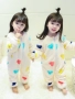 Trẻ em đồ ngủ Xiêm cô gái mùa thu và mùa đông dày lông cừu san hô 1-3 tuổi 0 túi ngủ cotton bé flannel dịch vụ nhà bodysuit chất nỉ bông hàn quốc