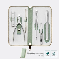 Комплект для маникюра, матча, чехол, из натуральной кожи