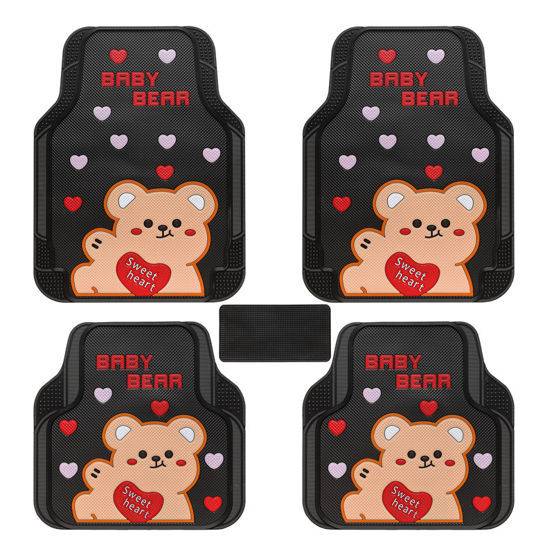 New Bear Tailoring for men and women Car universal footbed Four Seasons eco-friendly latex thickened waterproof non-slip anti-freeze easy to clean