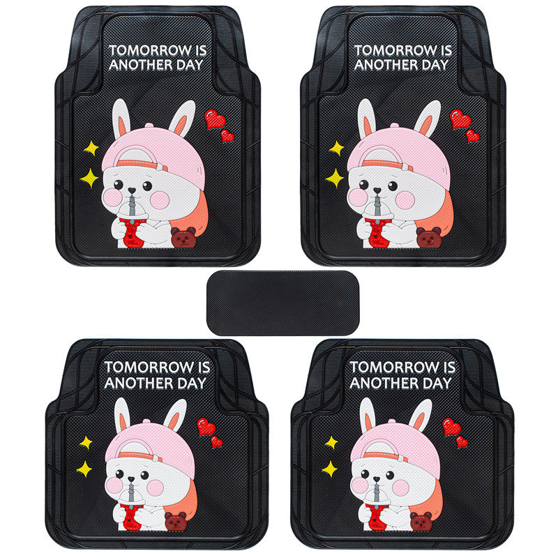 2020 New cutable car universal floor mat four seasons environmental protection latex thickened waterproof non-slip antifreeze easy to clean