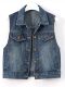 Retro Stylish Spring and Autumn Denim Vest for Women, Versatile Outerwear, New Large Size Loose Fit Slimming Top