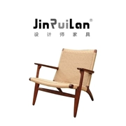 JinRuiLan thiết kế sáng tạo đồ nội thất mái chèo ghế chèo Trung Quốc dệt rắn gỗ reclin