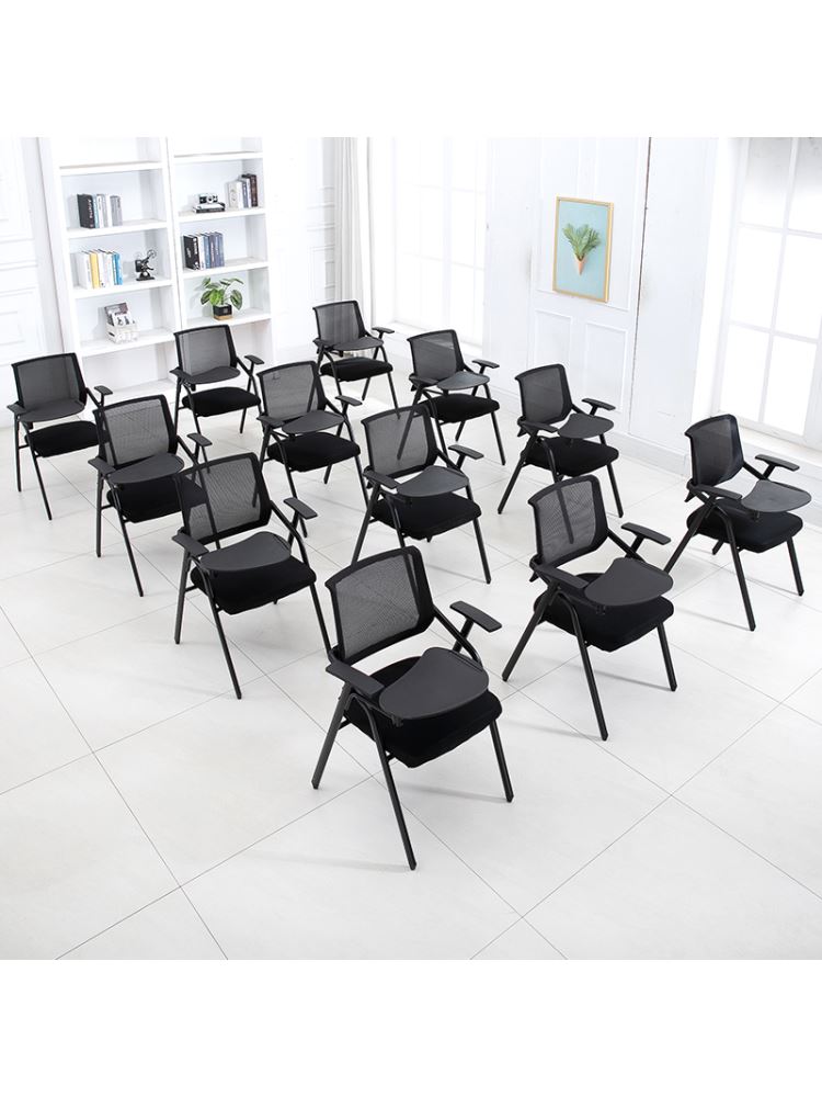 Folding training chair with table plate meeting chair with writing board table and chairs integrated meeting chair training course chair-Taobao