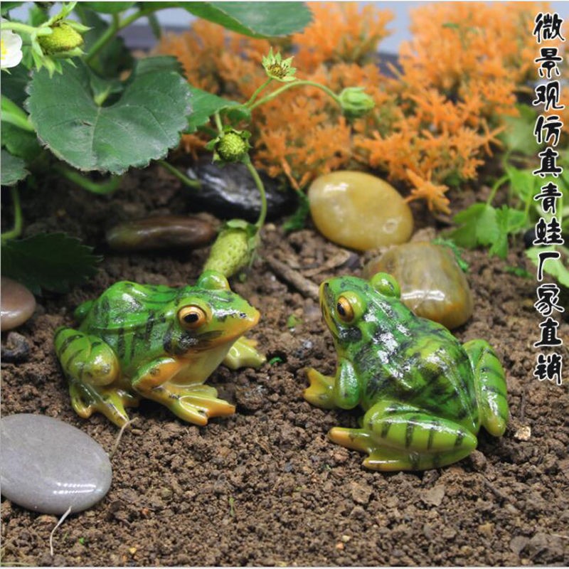 Frog Pendulum piece Creative Micro Landscape Horticulture False Mountain View 6 5 cm Sink Water DIY Fish Tank Small Pieces Adornment
