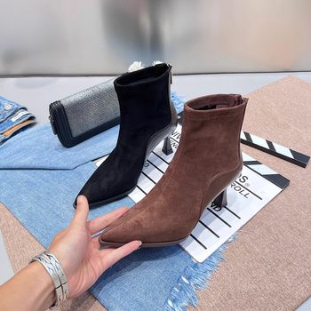 Intime department store high heel short boots for women, versatile