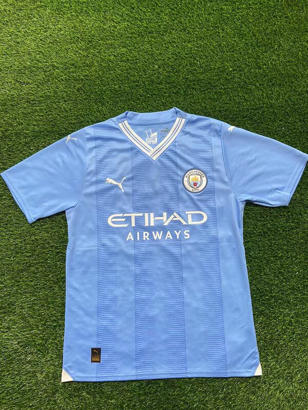 Vange Genuine Puma 23-24 Season Premier League Manchester City Home Fan Version Short-Sleeved Jersey 770438-01