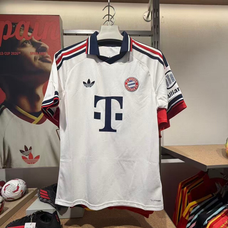 Vange Genuine Adidas 26-27 Season Bundesliga Bayern Away Fan Version Short-Sleeved Jersey Jz3069 Vange Genuine Adidas 26-27 Season Bundesliga Bayern Away Fan Version Short-Sleeved Jersey Jz3069