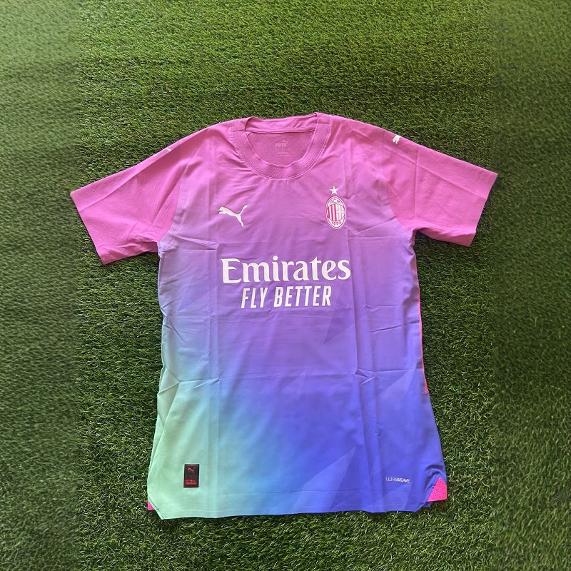 Vange Genuine Puma 23-24 Season Ac Milan Second Away Player Version Short-Sleeved Jersey 770398-03