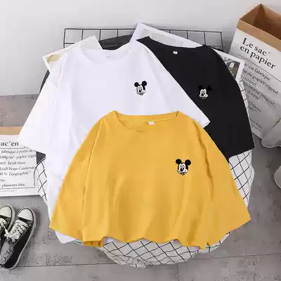 240 kg plus fat plus size short-sleeved t-shirt women's loose Korean version of thin girls summer clothes student style fat mm top tide