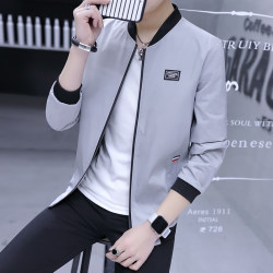 Spring and Autumn Jackets Men's Korean Style Trendy Baseball Uniforms Autumn Clothing Spring and Autumn Jackets Student Thin Tops Casual Men's Clothing