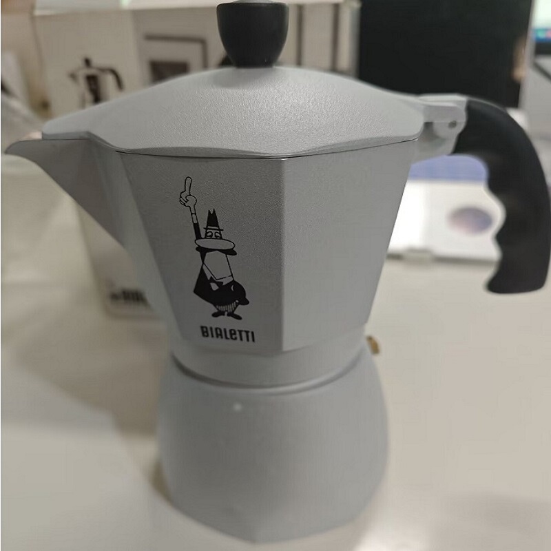 Giannini Italian Moka Coffee Pot Stainless Steel Moka Pot Hand-Brewed Coffee Flip-Top Type Giannini Italian Moka Coffee Pot Stainless Steel Moka Pot Hand-Brewed Coffee Flip-Top Type