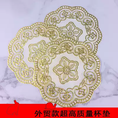 Household bowl mat vase anti-scalding coffee table PVC hot stamping hotel tray mat insulated cup mat bar ashtray mat