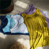 Halal Hammoir Female Vest In House Casual Sports With Chest Cushion Free From Bra Yoga Sports Jersey