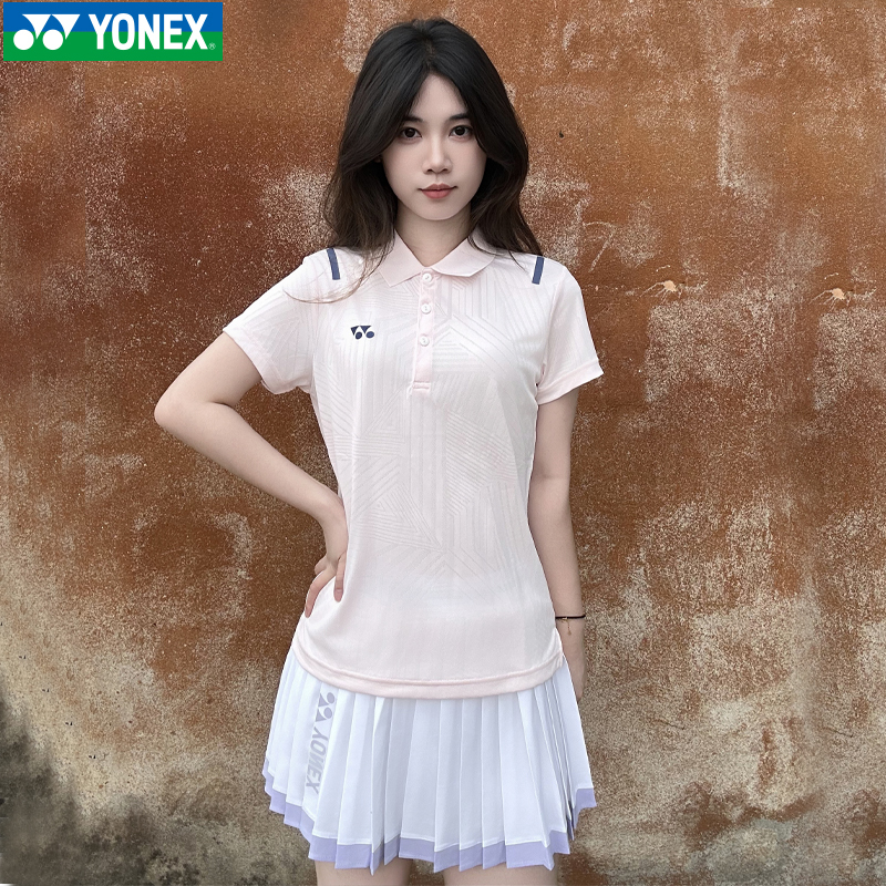 New Yonex Badminton Uniform Tennis Uniform Women's Sports Polo Shirt Short-Sleeved Skirt 215115Tcr