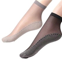 (5-20 pairs)thickened silk stockings womens spring short stockings thickened womens socks Womens non-slip sweat absorption