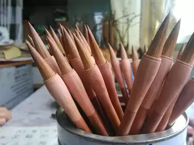 No 7 Thin Jinhua Yanbizhuang Calligraphy Practice Small Kai Xingkai Beginner Wolf Brush Sheep Hair Brush Hair Brush Cursive Running Script